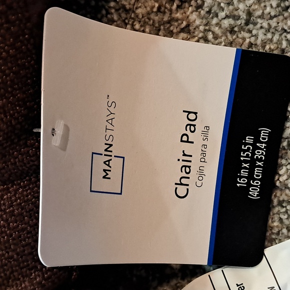 Mainstay Brown Chair Pads Set Of 4 - Picture 3 of 7